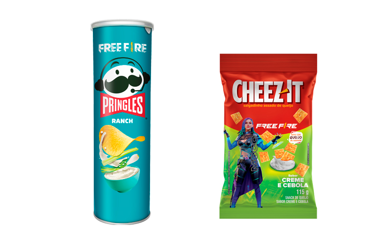 Em parceria com Free Fire®, Pringles® e Cheez-It® lançam sabores